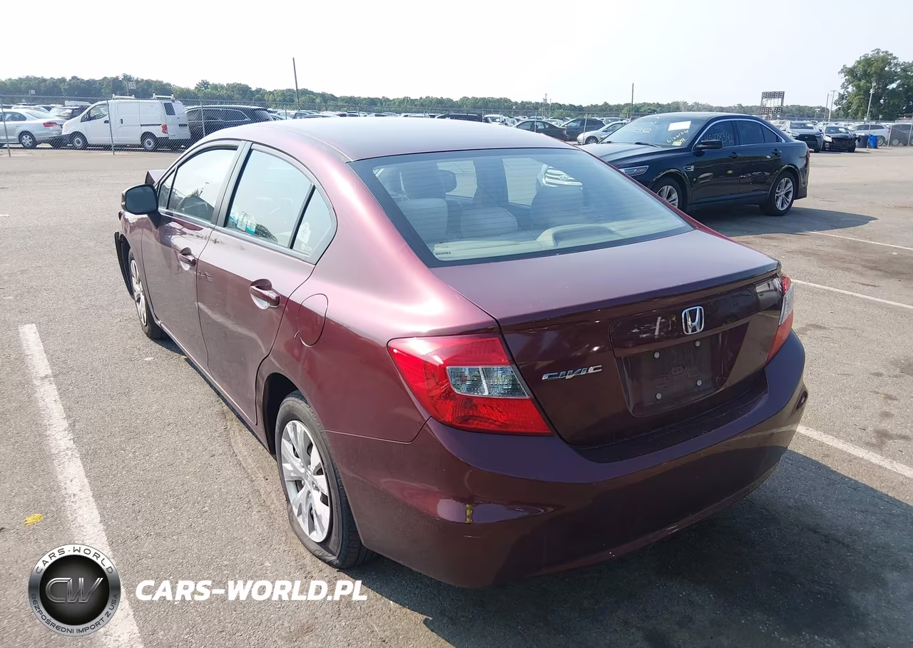2012 Honda Civic Lx VIN:2HGFB2F57CH590394 - 3