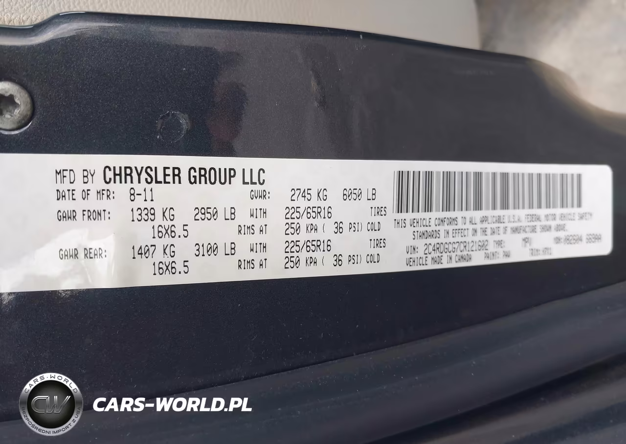2012 Dodge Grand Caravan Sxt VIN:2C4RDGCG7CR121602 - 9