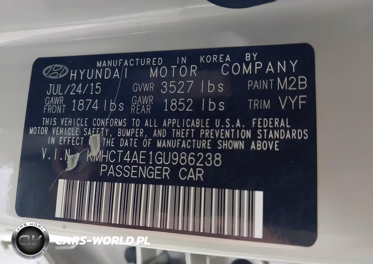 2016 Hyundai Accent Se VIN:KMHCT4AE1GU986238 - 9