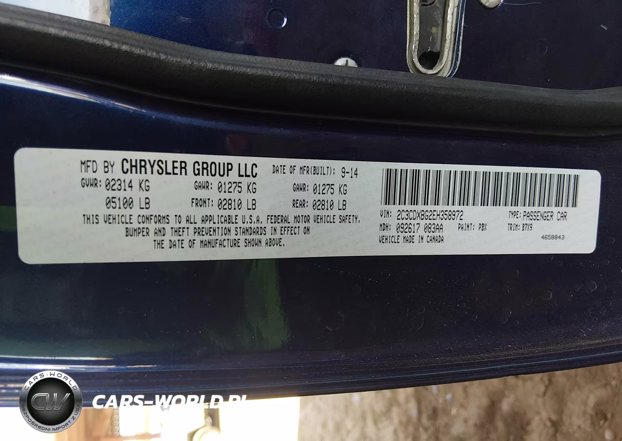 2014 Dodge Charger Se VIN:2C3CDXBG2EH358972 - 9