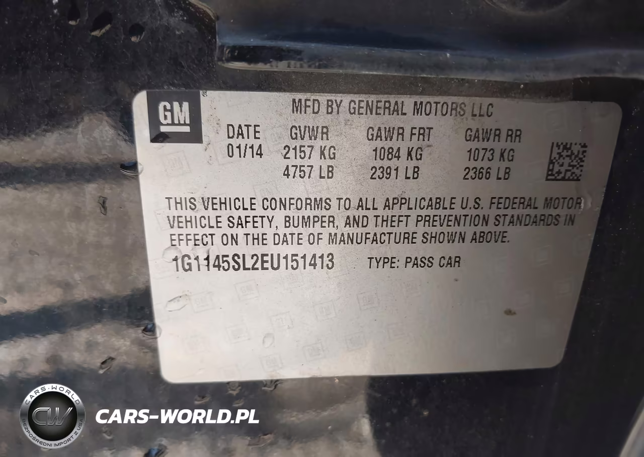 2014 Chevrolet Impala 1Lz VIN:1G1145SL2EU151413 - 9