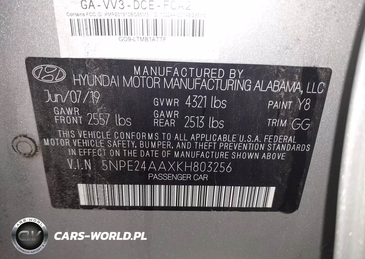 2019 Hyundai Sonata Eco VIN:5NPE24AAXKH803256 - 9