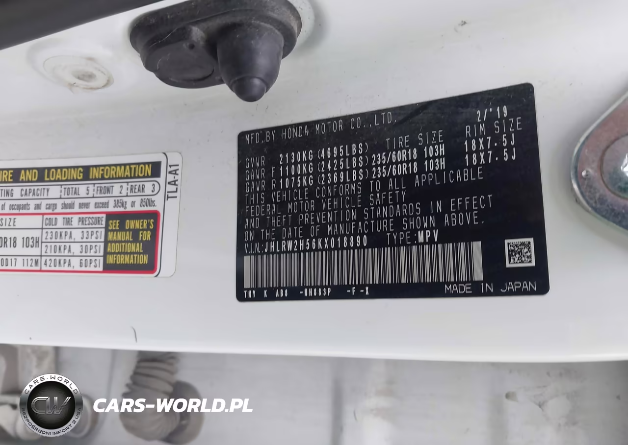 2019 Honda Cr-V Ex VIN:JHLRW2H56KX018890 - 9