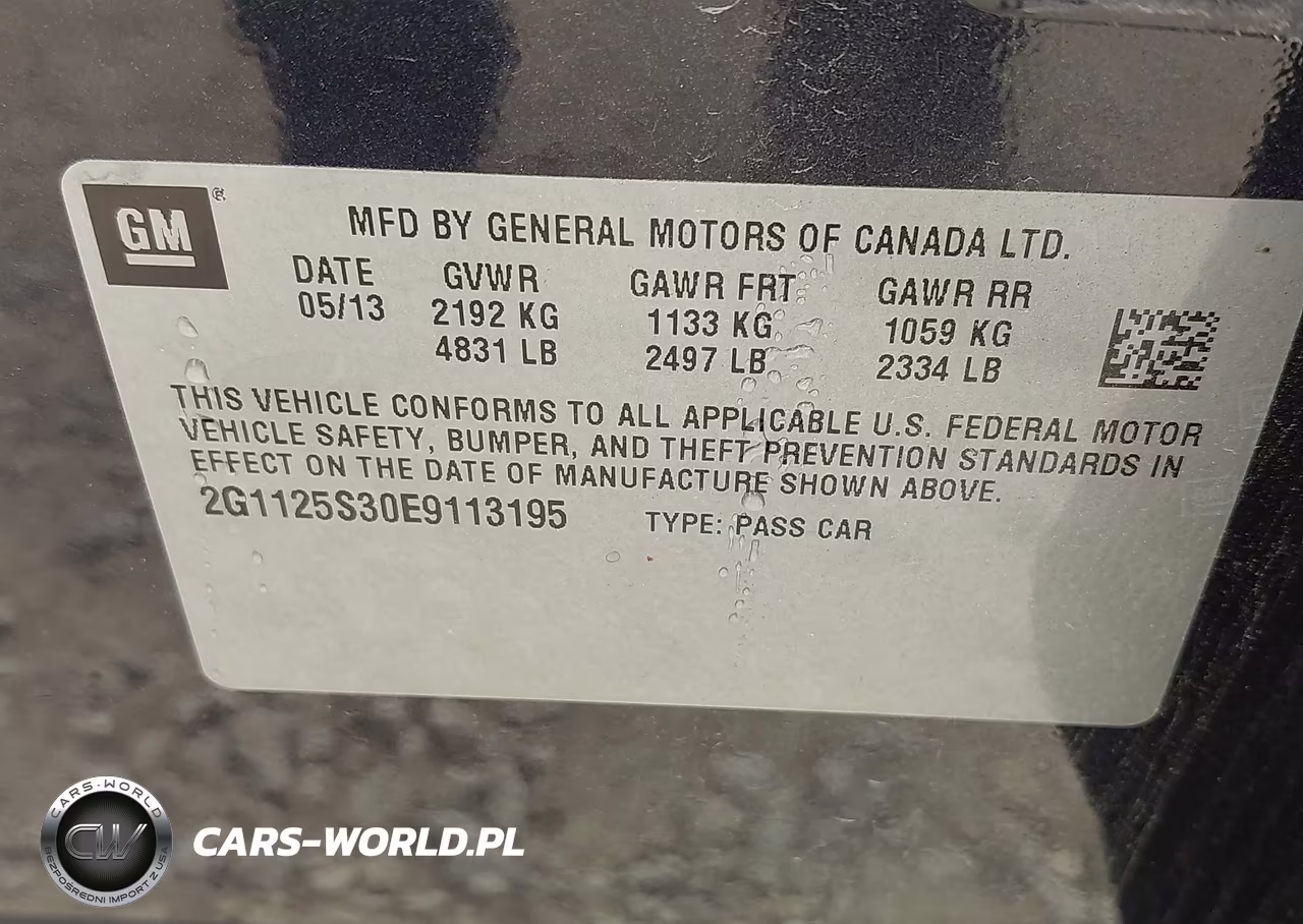 2014 Chevrolet Impala 2Lt VIN:2G1125S30E9113195 - 9