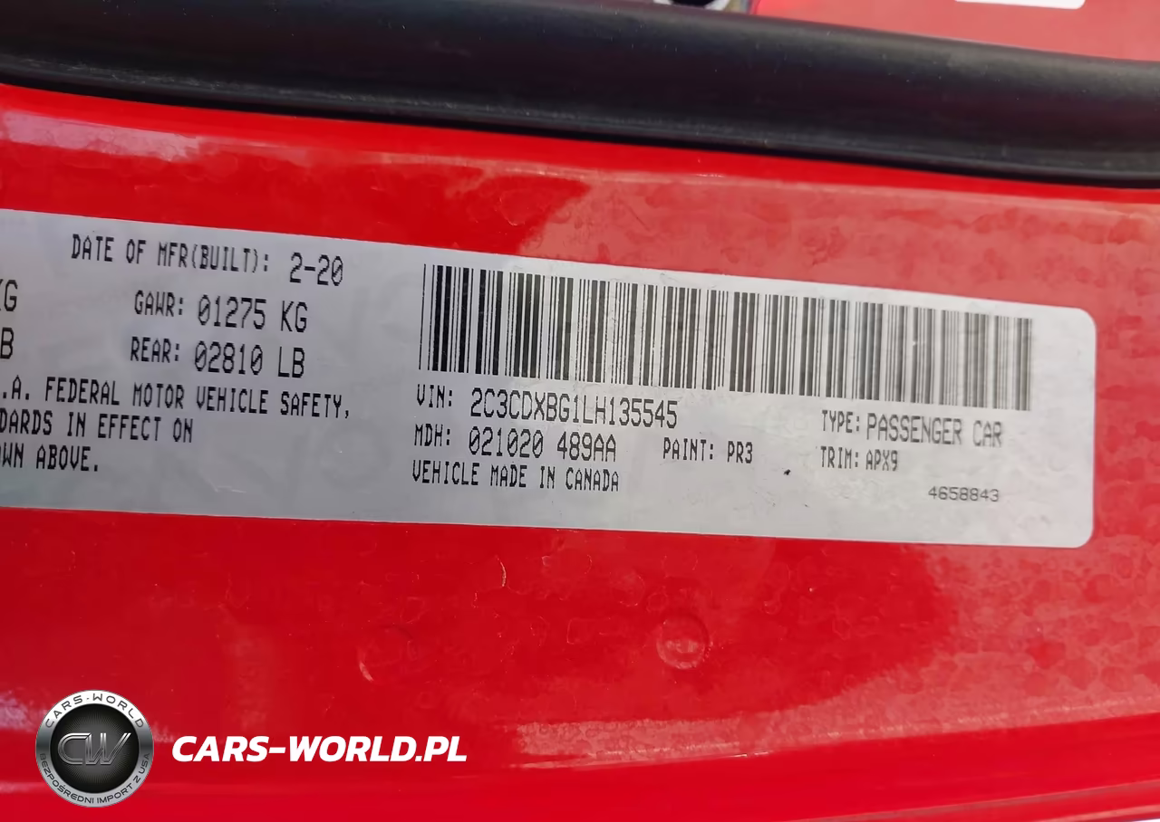 2020 Dodge Charger Sxt Rwd VIN:2C3CDXBG1LH135545 - 9