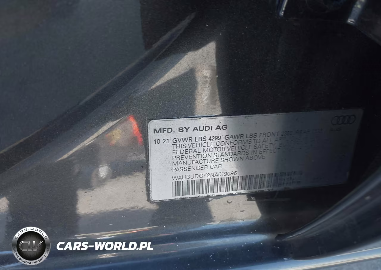 2022 Audi A3 Premium Plus 40 Tfsi Front-Wheel Drive S Tronic VIN:WAUBUDGY2NA019096 - 9
