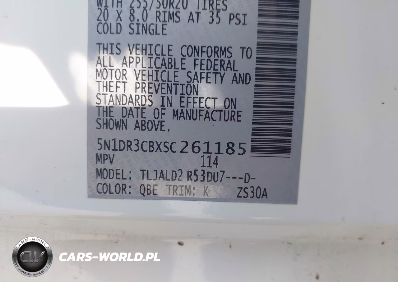 2025 Nissan Pathfinder Sl Fwd VIN:5N1DR3CBXSC261185 - 9
