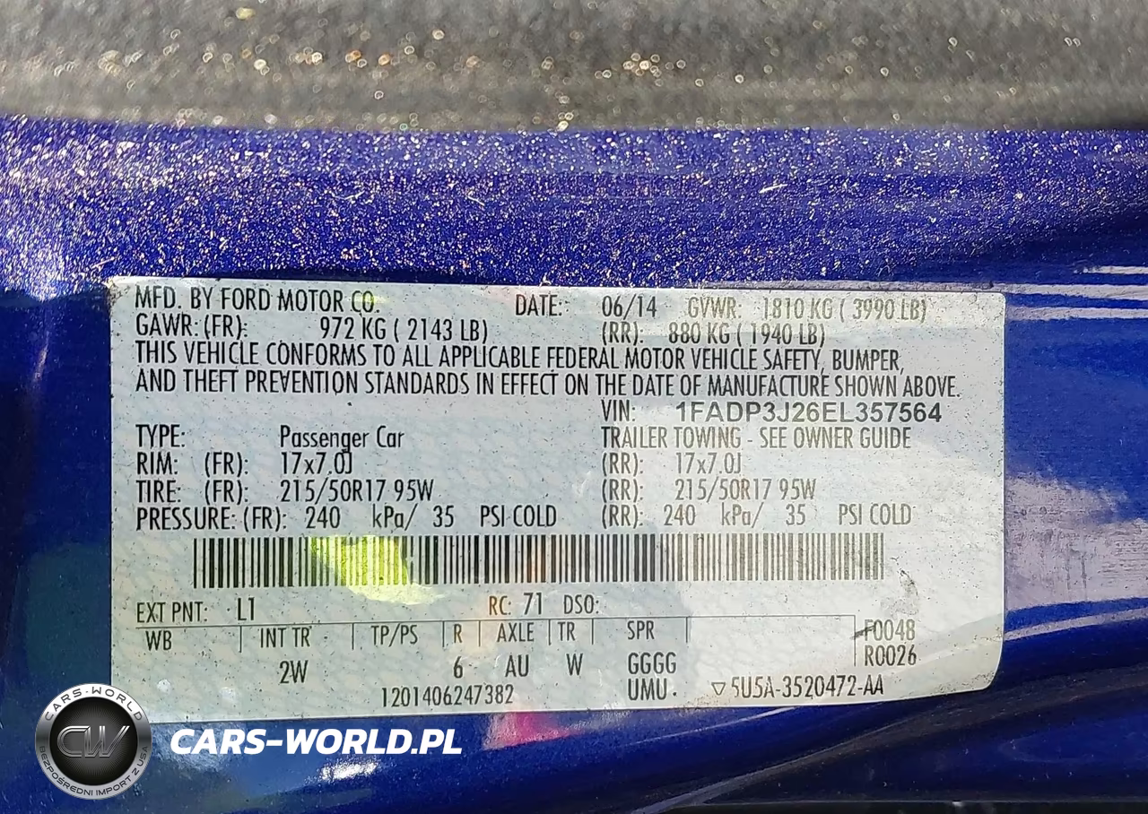 2014 Ford Focus Titanium VIN:1FADP3J26EL357564 - 9
