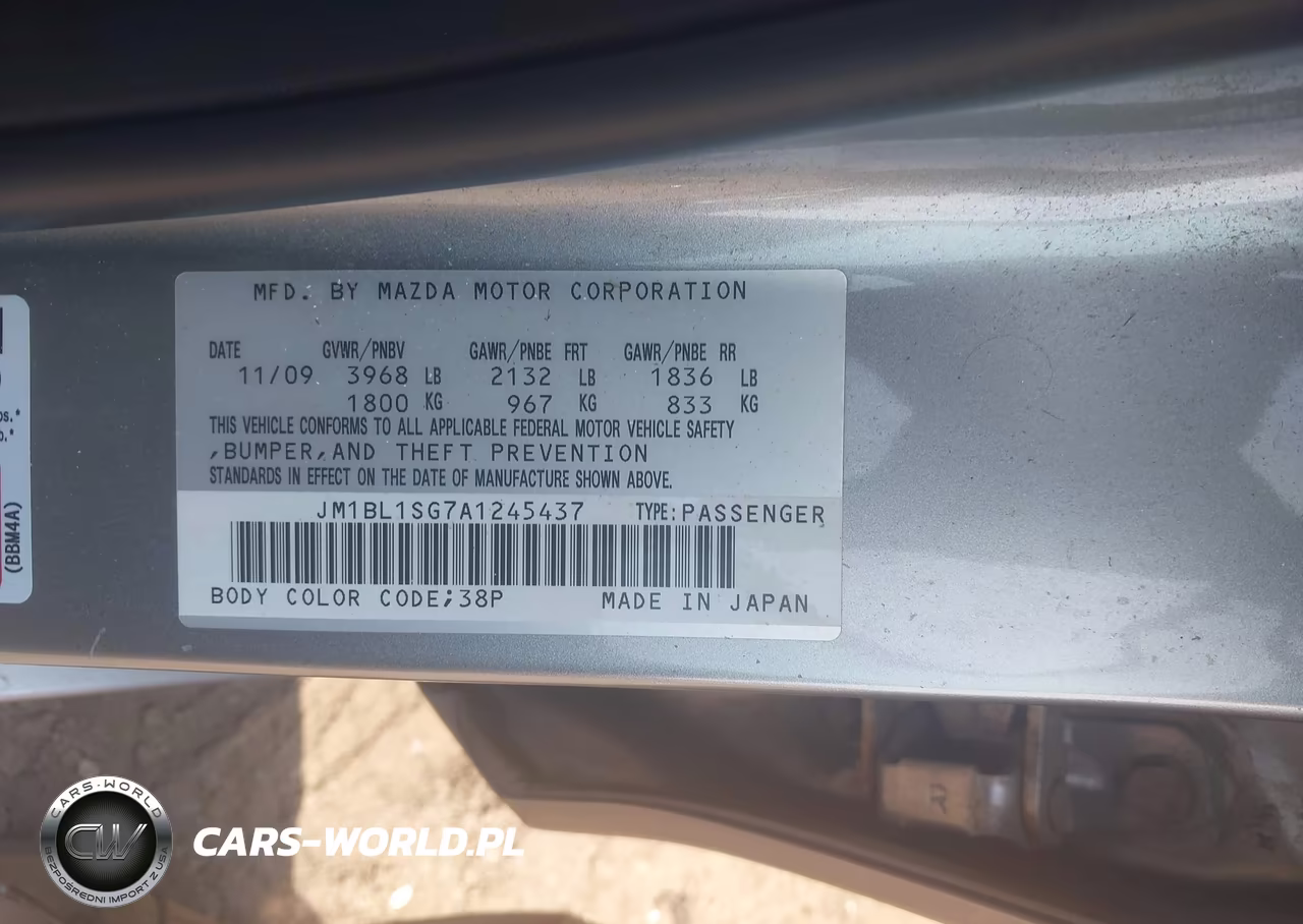 2010 Mazda Mazda3 I Touring VIN:JM1BL1SG7A1245437 - 9
