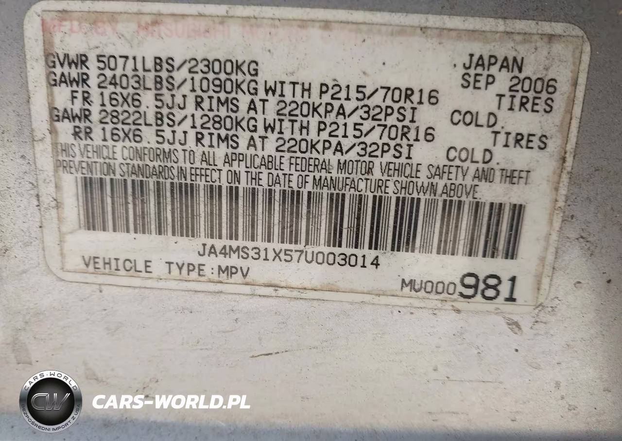2007 Mitsubishi Outlander Es-Ls VIN:JA4MS31X57U003014 - 9