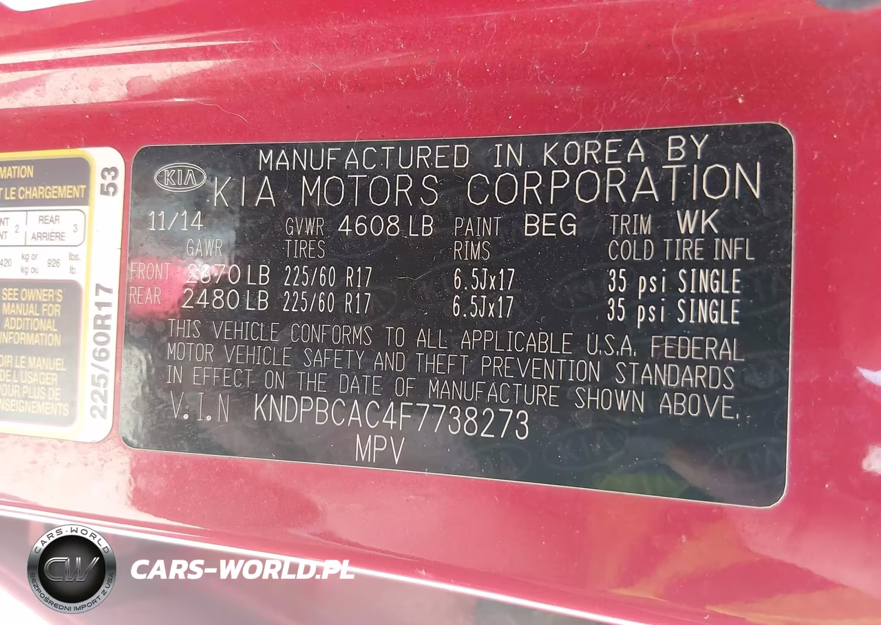 2015 Kia Sportage Lx VIN:KNDPBCAC4F7738273 - 9