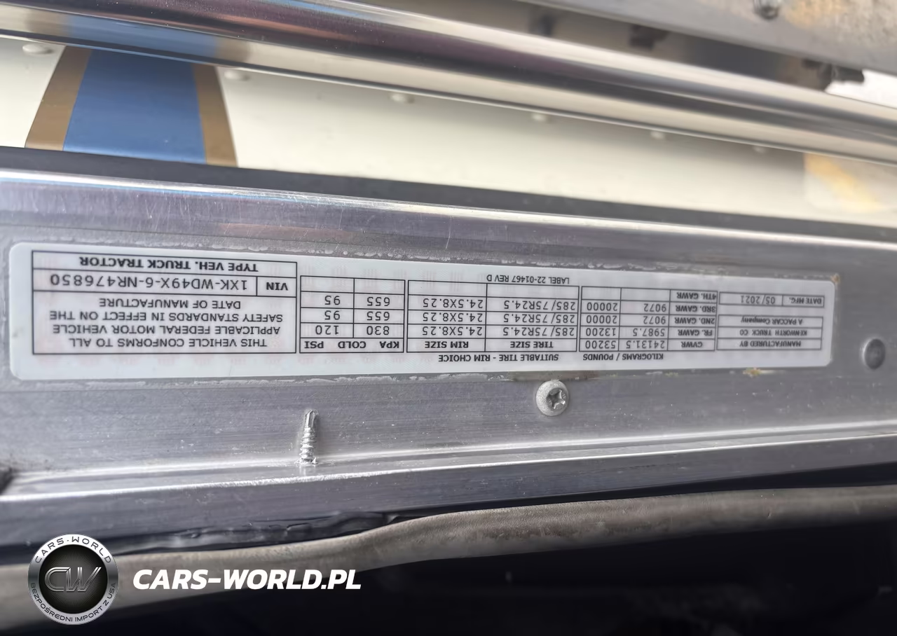2022 Kenworth W900 VIN:1XKWD49X6NR476850 - 8