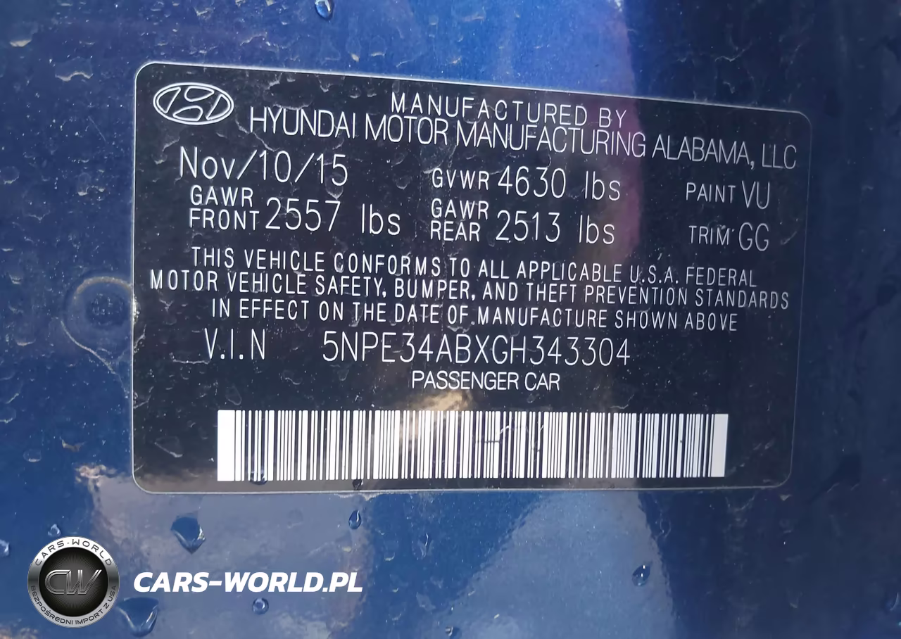 2016 Hyundai Sonata Limited 2.0T VIN:5NPE34ABXGH343304 - 9
