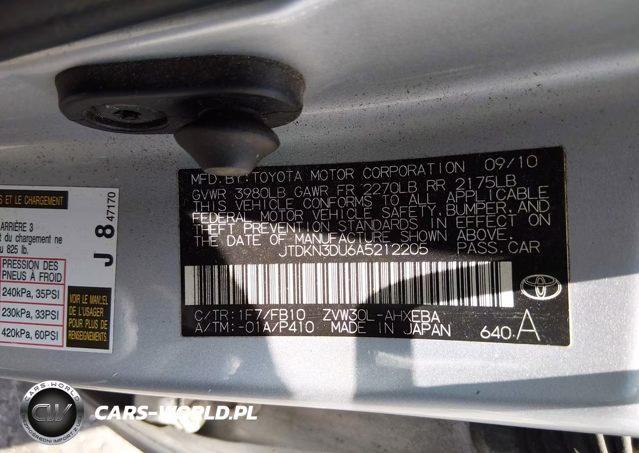 2010 Toyota Prius Ii VIN:JTDKN3DU6A5212205 - 9