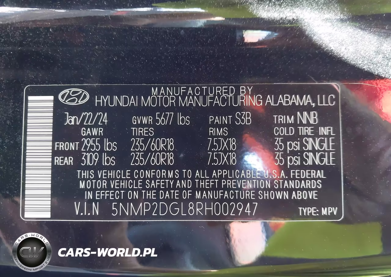 2024 Hyundai Santa Fe Sel VIN:5NMP2DGL8RH002947 - 9