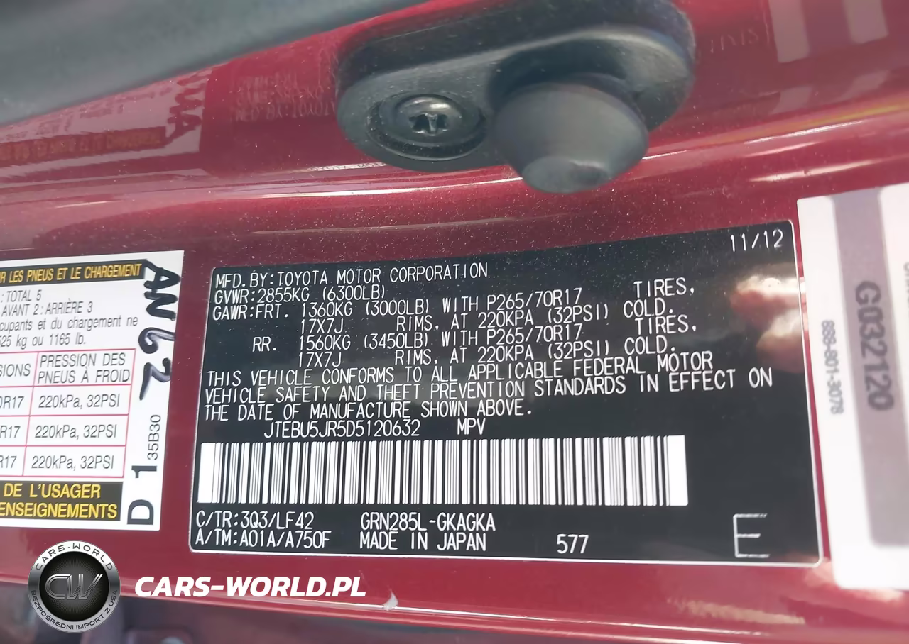 2013 Toyota 4Runner Sr5 VIN:JTEBU5JR5D5120632 - 9