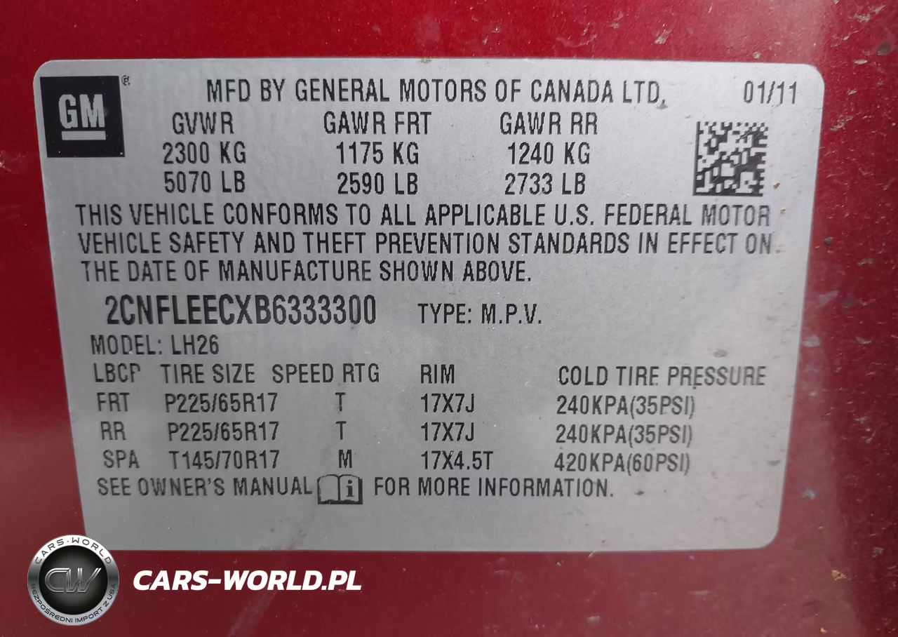 2011 Chevrolet Equinox Lt W-1Lt VIN:2CNFLEECXB6333300 - 9