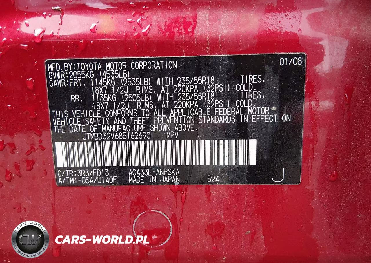 2008 Toyota Rav4 Sport VIN:JTMBD32V685162690 - 9