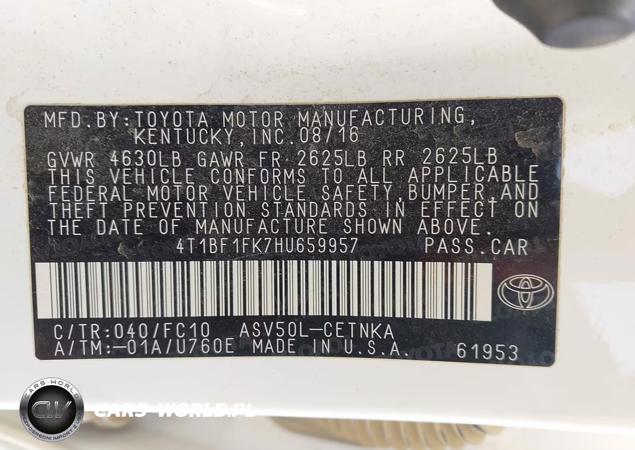 2017 Toyota Camry Le VIN:4T1BF1FK7HU659957 - 9