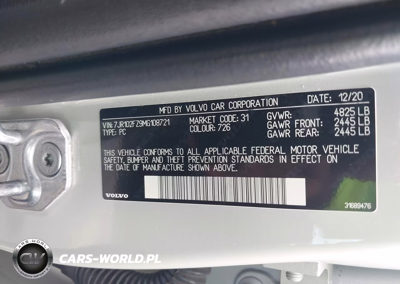 2021 Volvo S60 T5 Momentum VIN:7JR102FZ9MG108721 - 9
