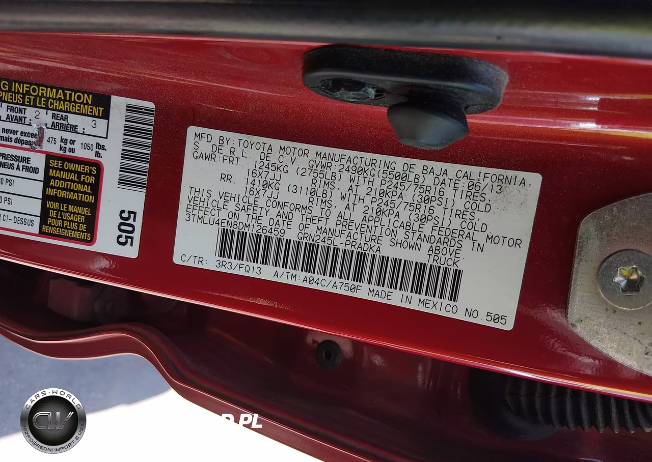 2013 Toyota Tacoma Base V6 VIN:3TMLU4EN8DM126459 - 9