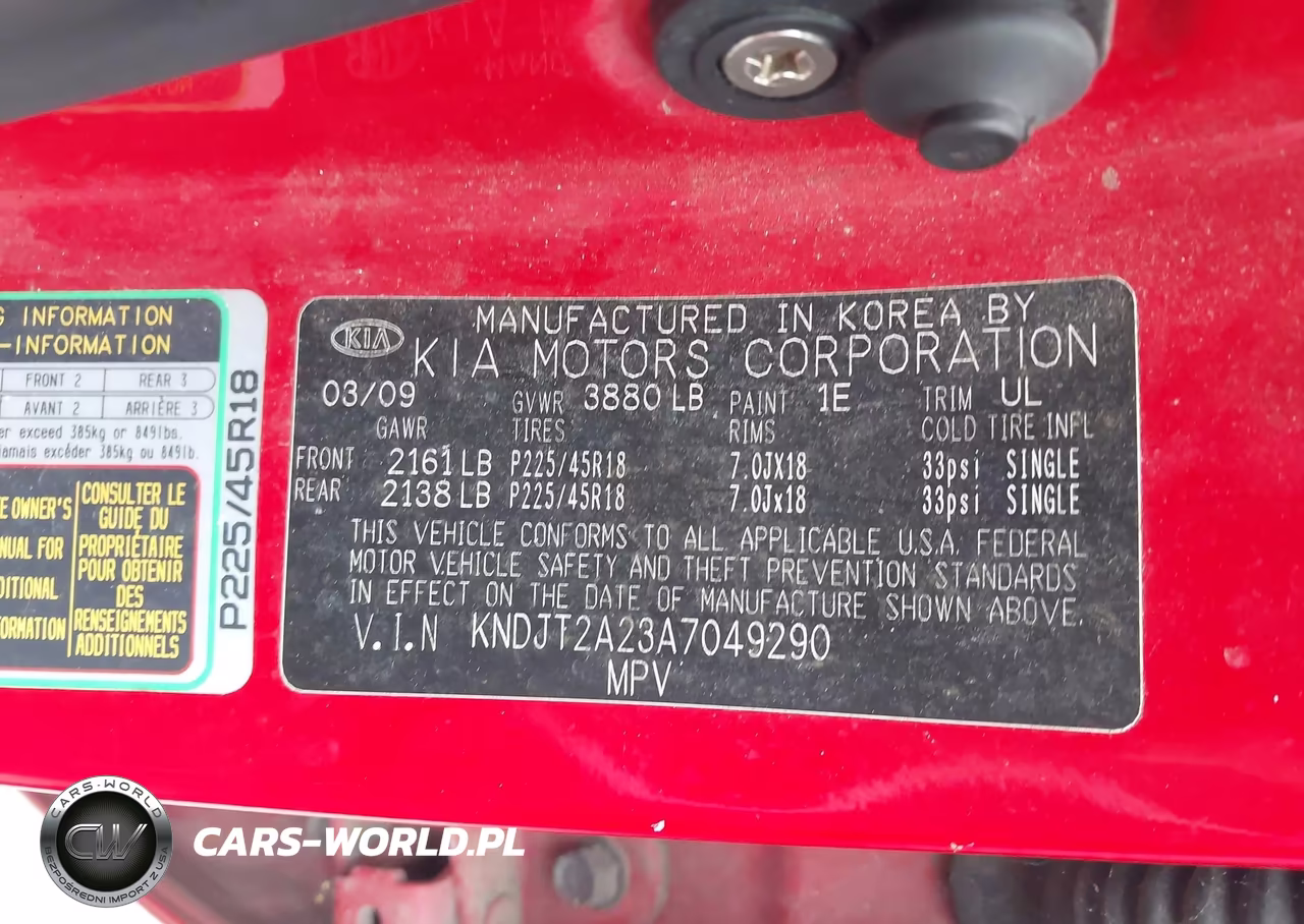 2010 Kia Soul Sport VIN:KNDJT2A23A7049290 - 9