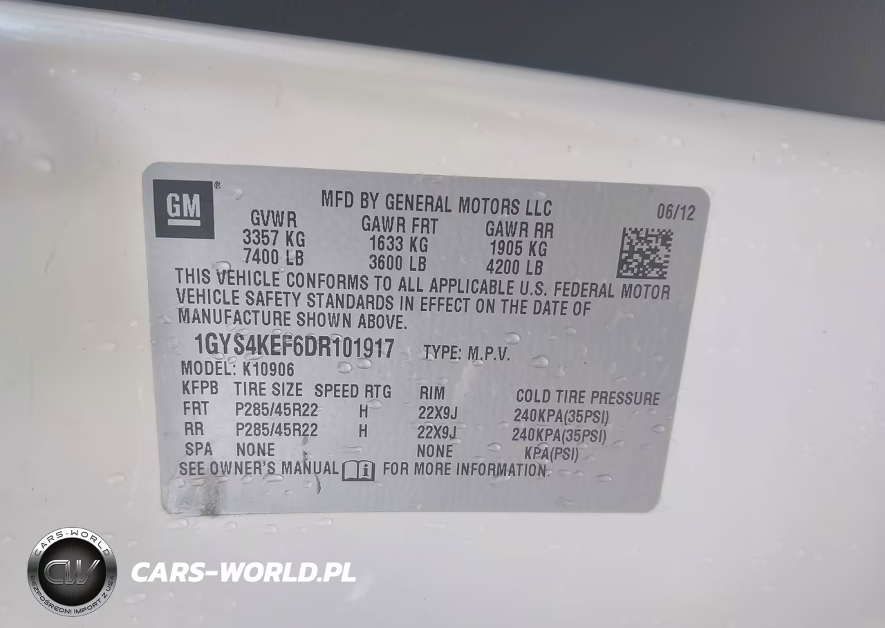2013 Cadillac Escalade Esv Platinum Edition VIN:1GYS4KEF6DR101917 - 9