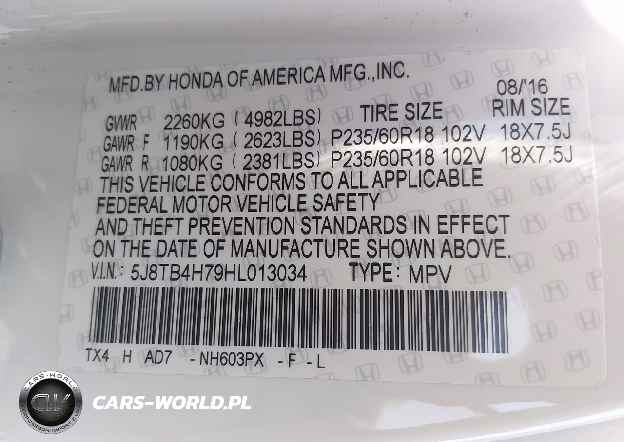 2017 Acura Rdx Advance Package VIN:5J8TB4H79HL013034 - 9