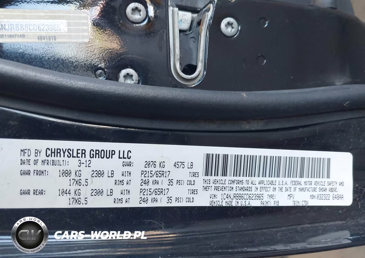 2012 Jeep Patriot Sport VIN:1C4NJRBB6CD623965 - 9