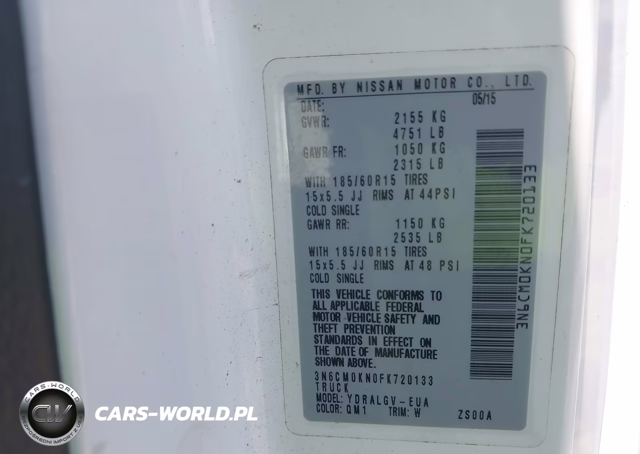 2015 Nissan Nv200 Sv VIN:3N6CM0KN0FK720133 - 9