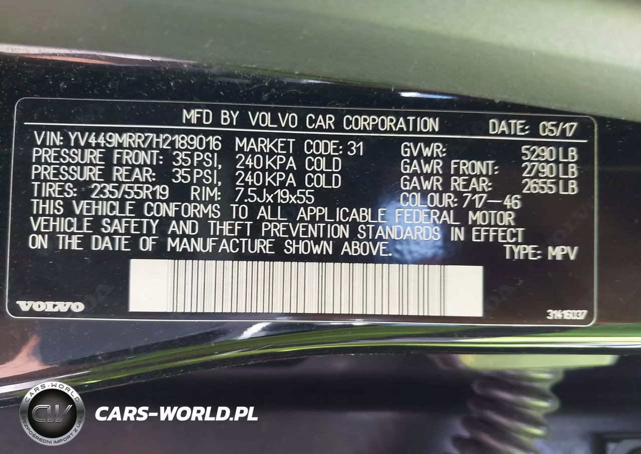 2017 Volvo Xc60 T6 Dynamic VIN:YV449MRR7H2189016 - 9