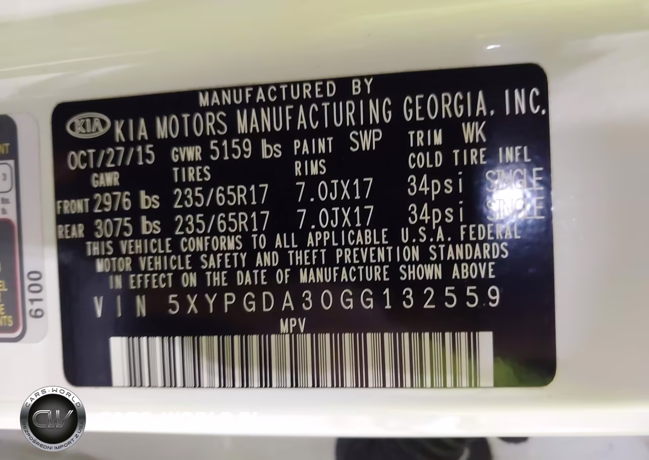 2016 Kia Sorento 2.4L Lx VIN:5XYPGDA30GG132559 - 9