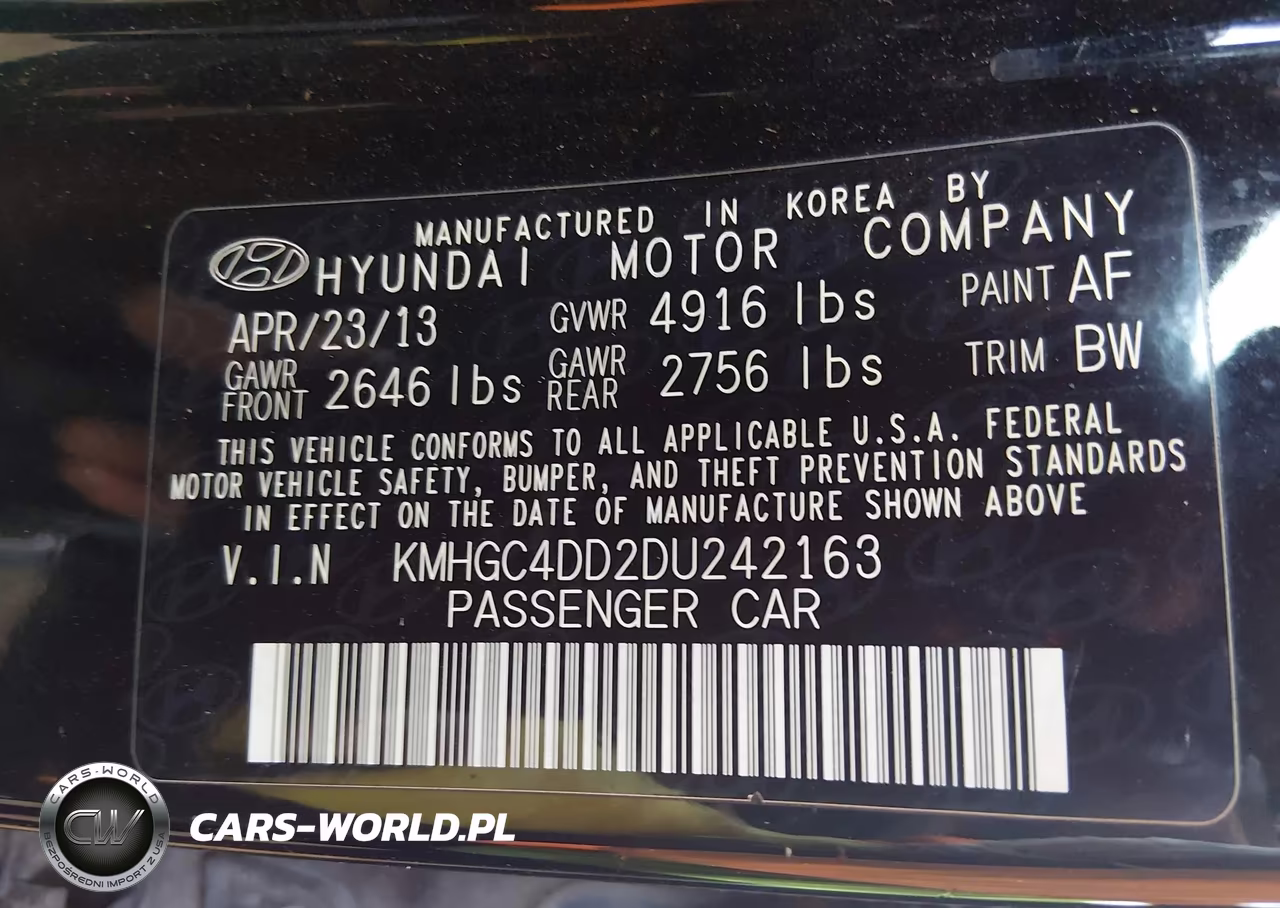 2013 Hyundai Genesis 3.8 VIN:KMHGC4DD2DU242163 - 9