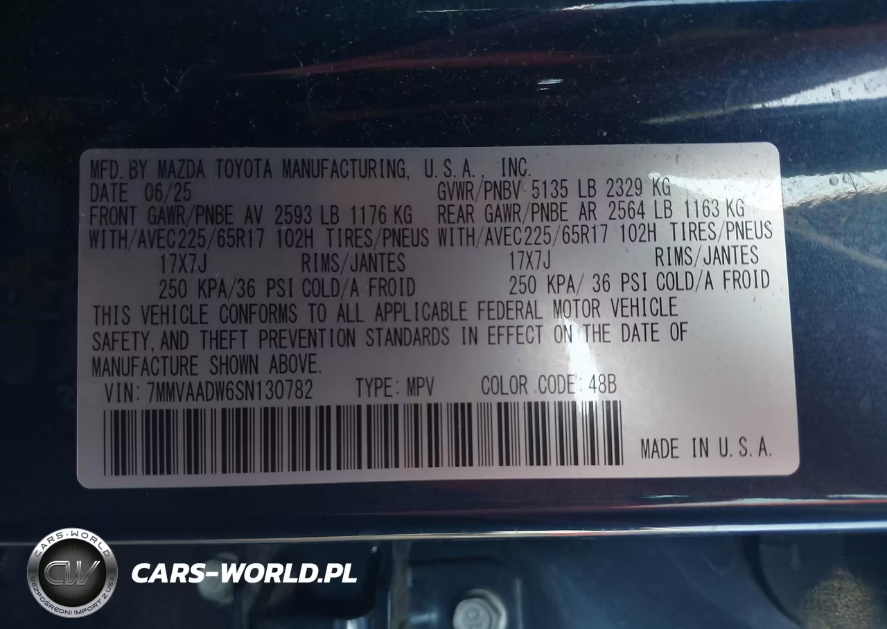 2025 Mazda Cx-50 Hybrid Premium Package VIN:7MMVAADW6SN130782 - 9