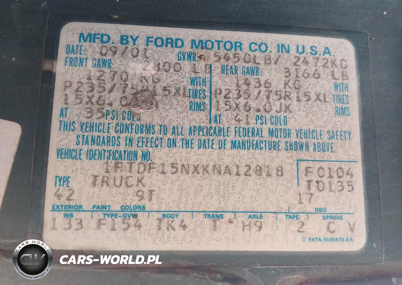 1989 Ford F150 VIN:1FTDF15NXKNA12818 - 9