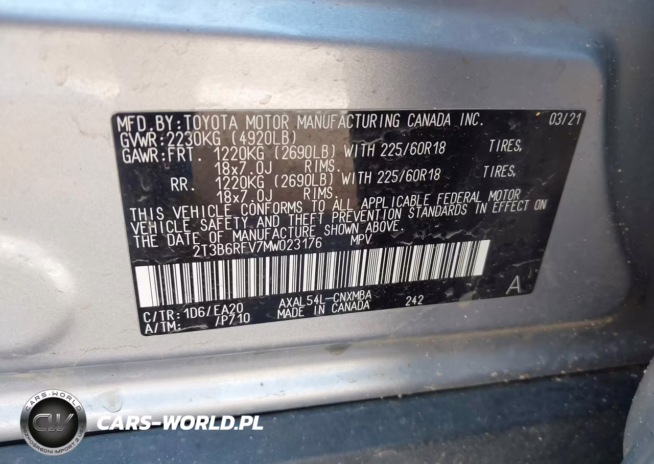 2021 Toyota Rav4 Hybrid Xle Premium VIN:2T3B6RFV7MW023176 - 9