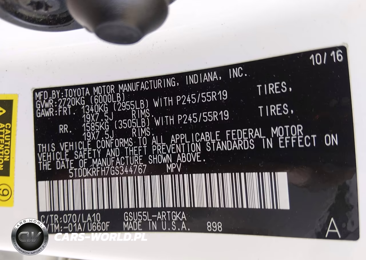 2016 Toyota Highlander Limited V6 VIN:5TDDKRFH7GS344767 - 9