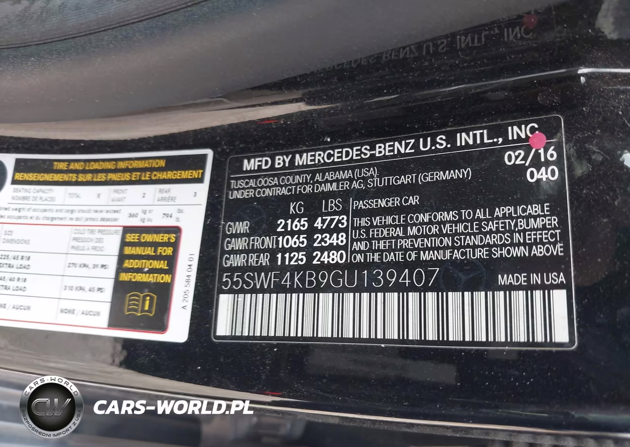 2016 Mercedes-Benz C 300 Sport 4Matic VIN:55SWF4KB9GU139407 - 9
