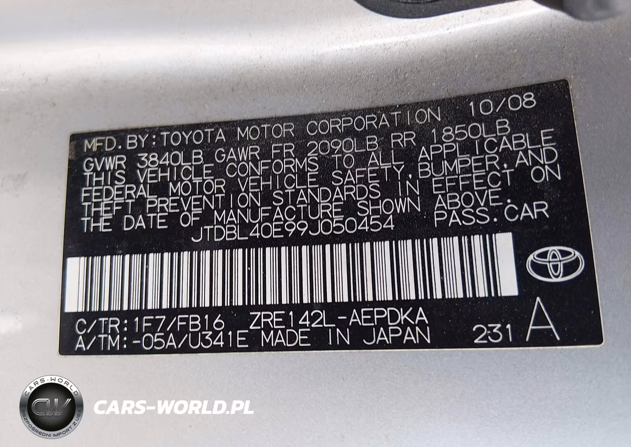 2009 Toyota Corolla Le VIN:JTDBL40E99J050454 - 9