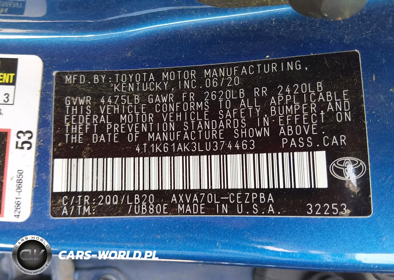 2020 Toyota Camry Xse VIN:4T1K61AK3LU374463 - 9