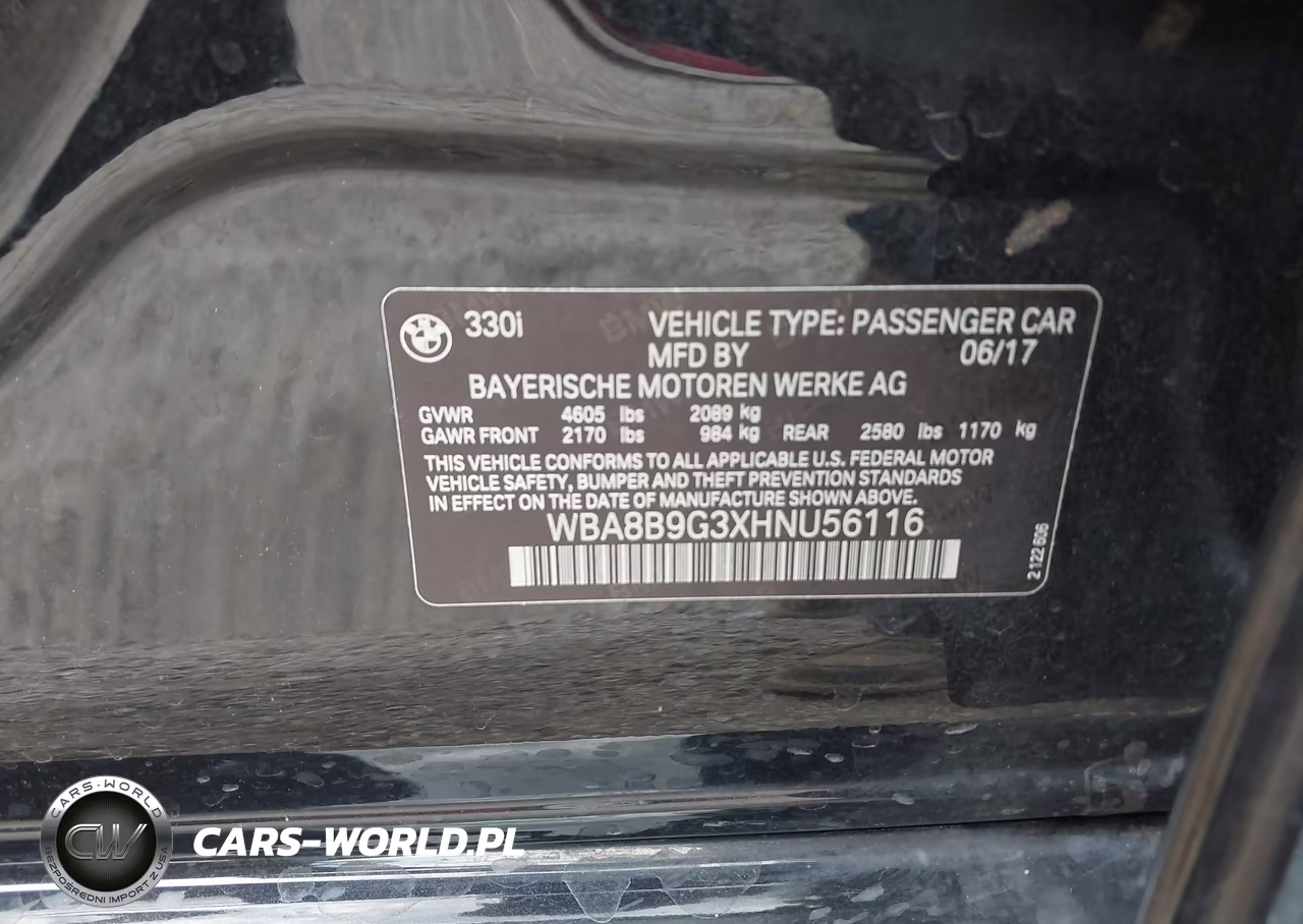 2017 BMW 3 Series 330I VIN:WBA8B9G3XHNU56116 - 9