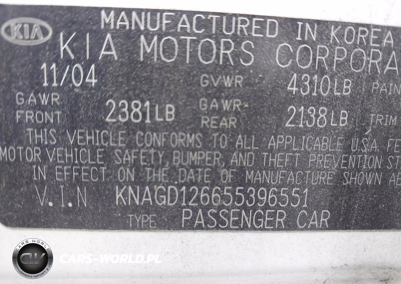 2005 Kia Optima Ex-Lx VIN:KNAGD126655396551 - 9