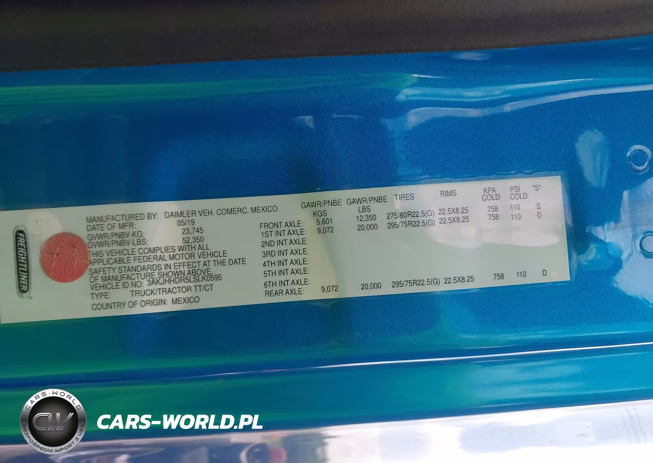 2020 Freightliner Cascadia 126 Semi Truck VIN:3AKJHHDR5LSLK0595 - 8