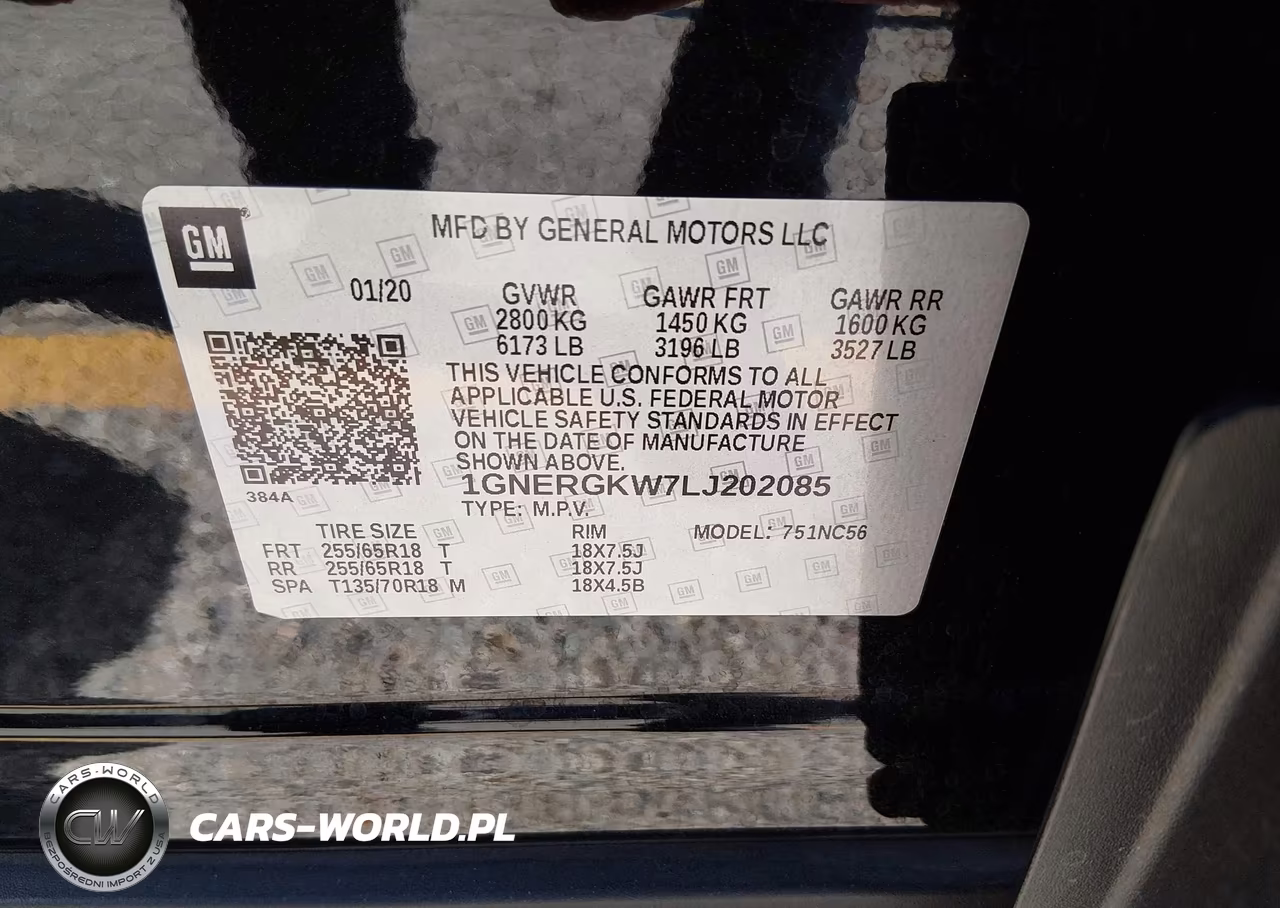 2020 Chevrolet Traverse Fwd Lt Cloth VIN:1GNERGKW7LJ202085 - 9