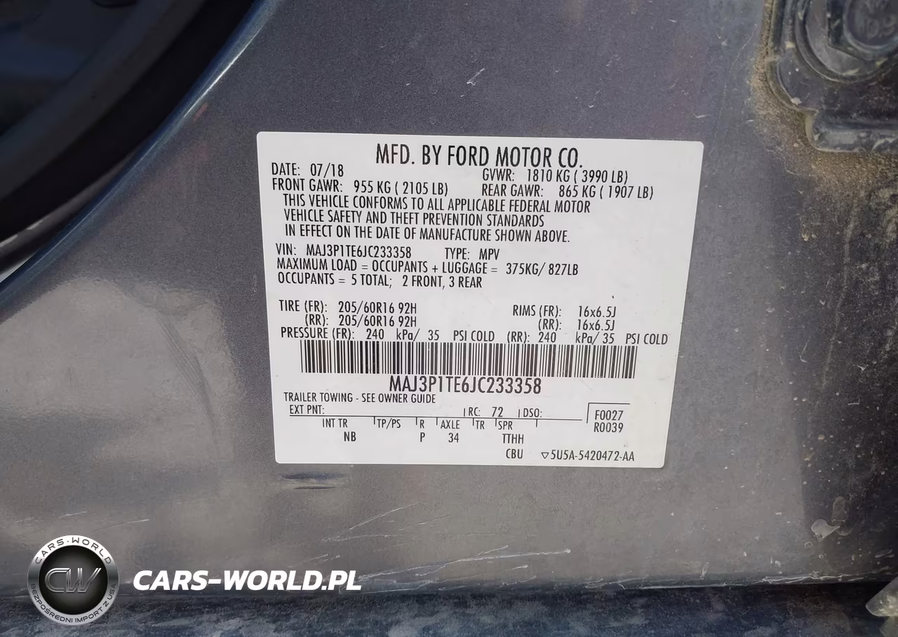 2018 Ford Ecosport Se VIN:MAJ3P1TE6JC233358 - 9