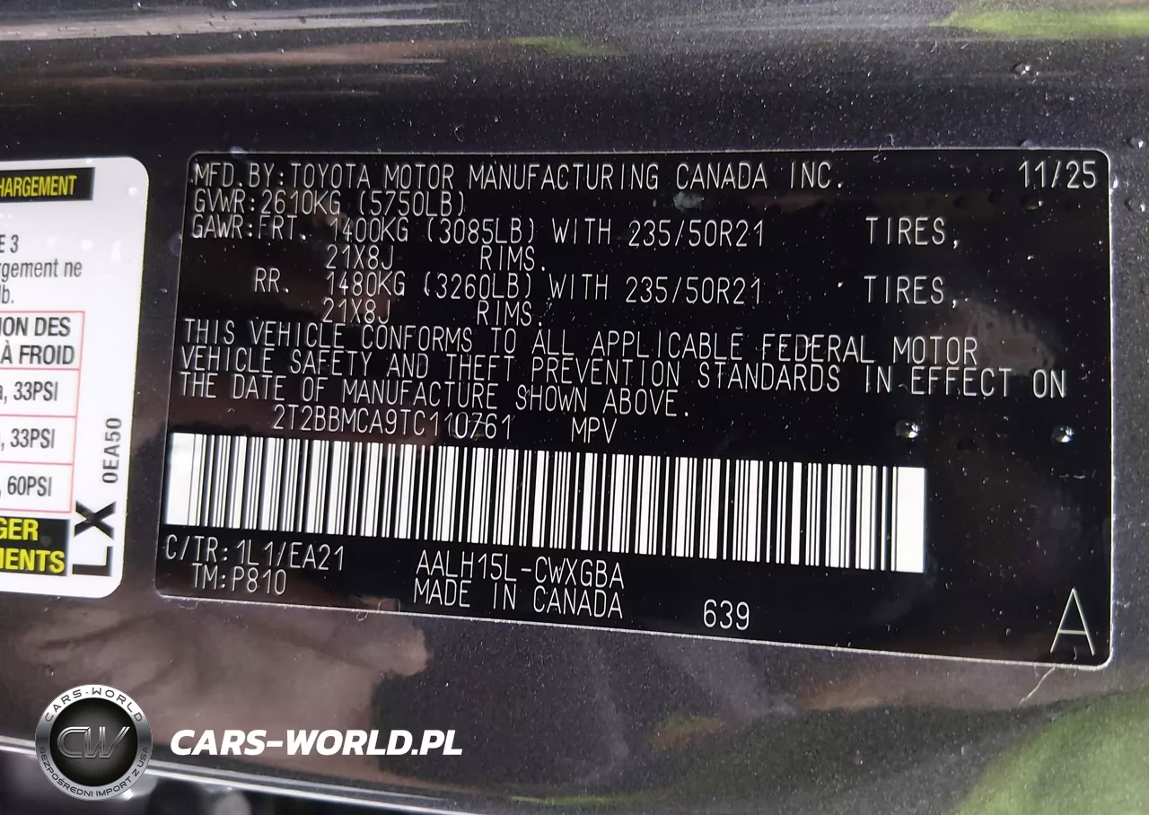 2026 Lexus Rx 350H Premium VIN:2T2BBMCA9TC110761 - 9