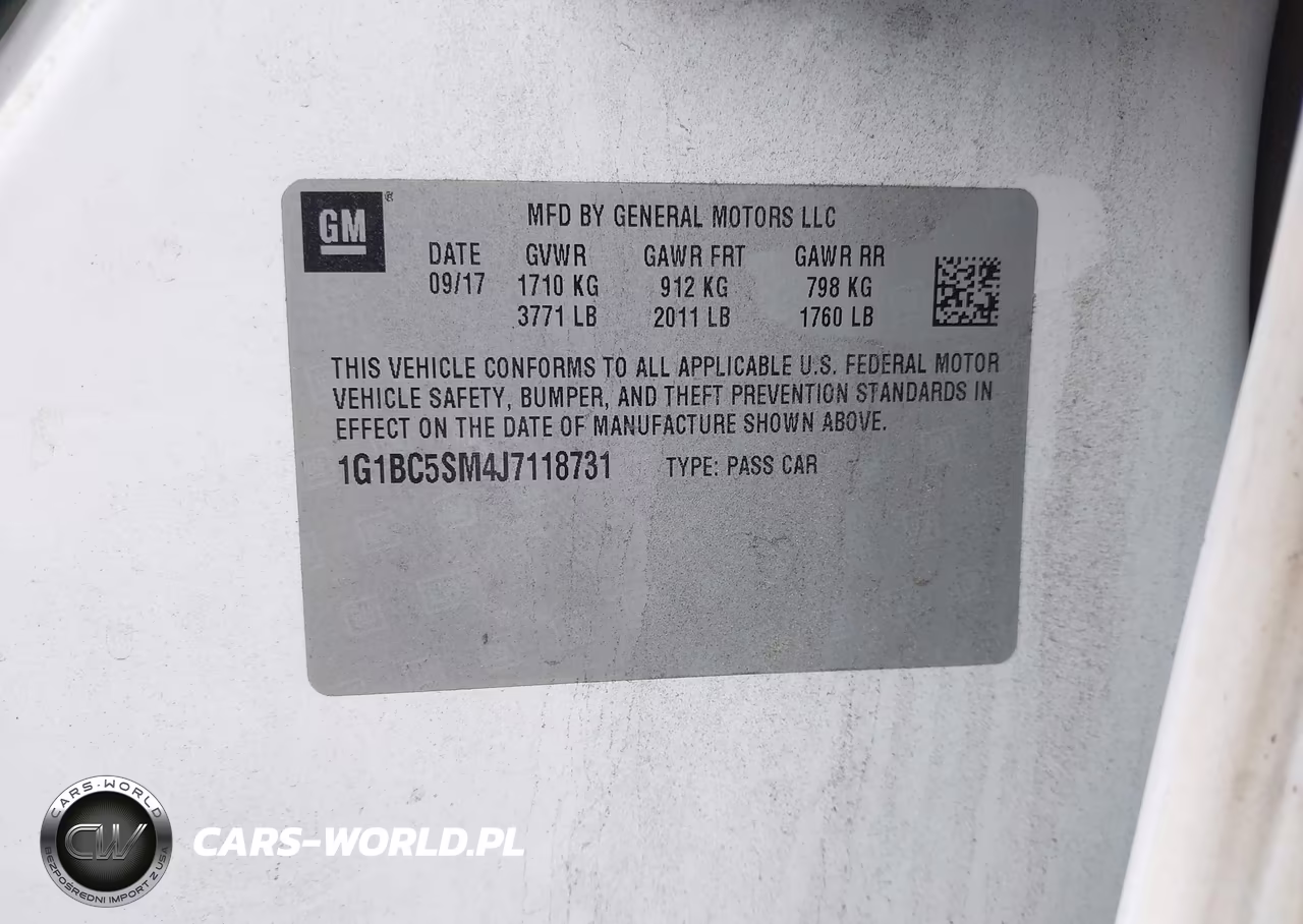 2018 Chevrolet Cruze Ls Auto VIN:1G1BC5SM4J7118731 - 9