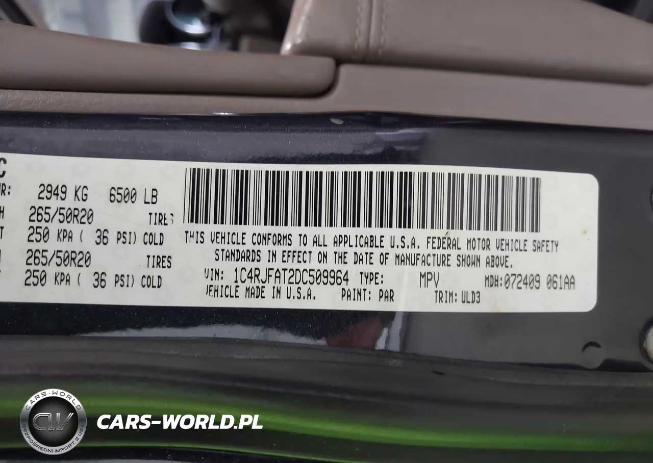 2013 Jeep Grand Cherokee Laredo VIN:1C4RJFAT2DC509964 - 9