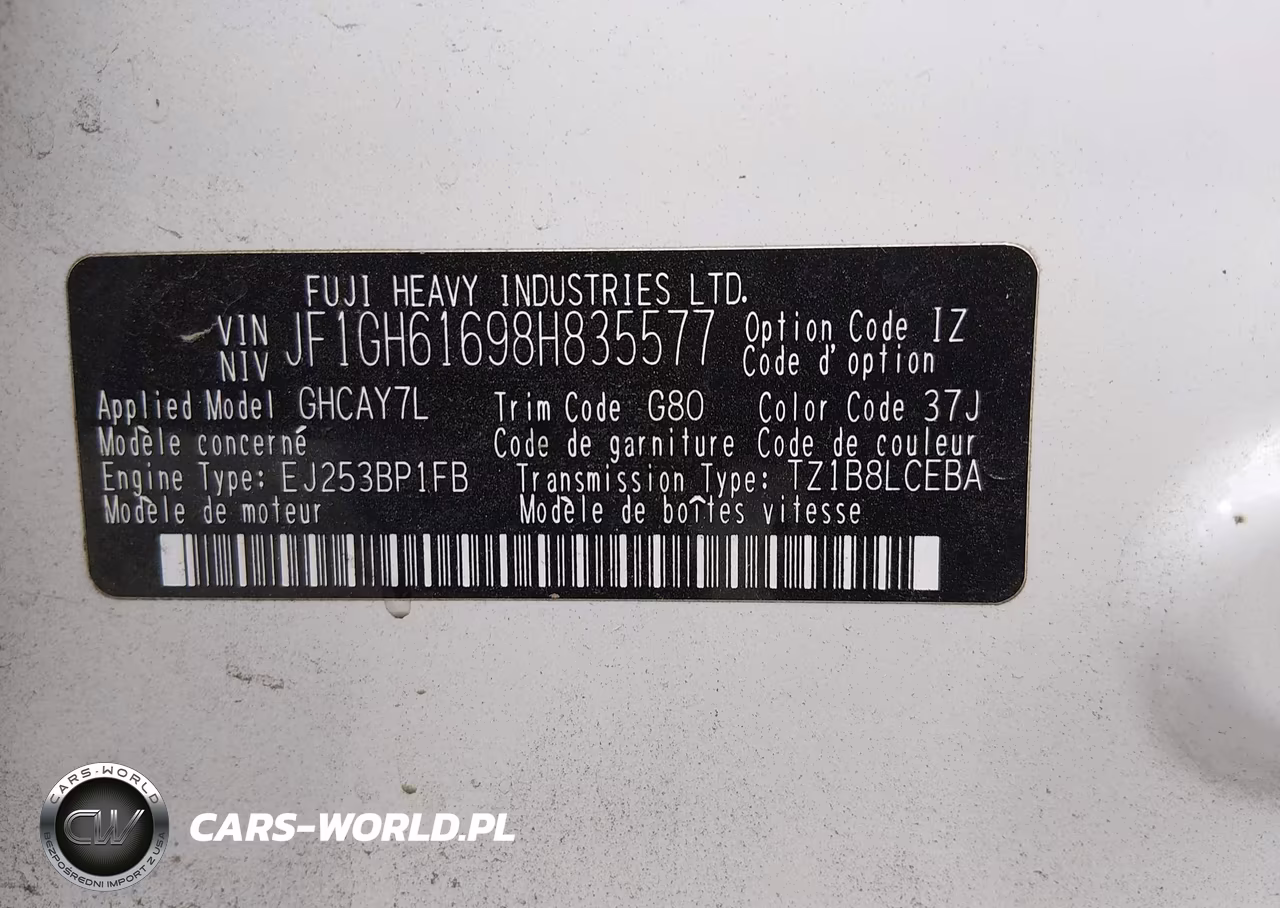 2008 Subaru Impreza Wagon (Natl) I W-Premium Pkg VIN:JF1GH61698H835577 - 9