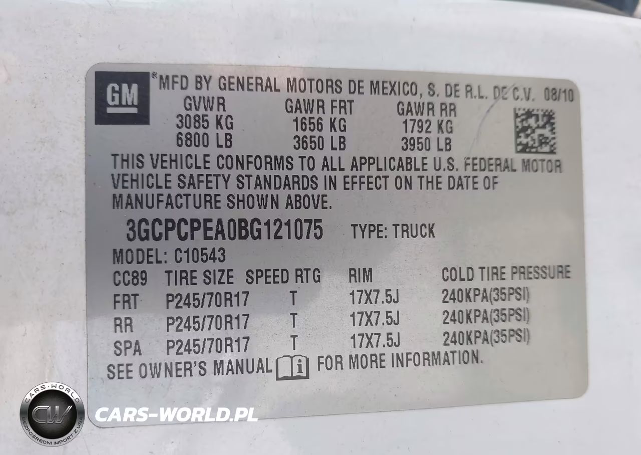 2011 Chevrolet Silverado 1500 Work Truck VIN:3GCPCPEA0BG121075 - 9